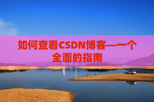 如何查看CSDN博客—一个全面的指南